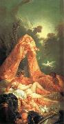 Francois Boucher Mars and Venus Surprised by Vulcan oil painting artist